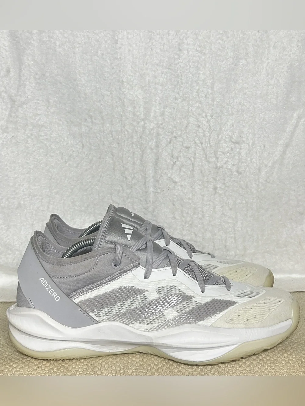 Adidas Mens Gray Adizero Selection 2.0 Running Athletic Sneakers Shoes SZ 10.5